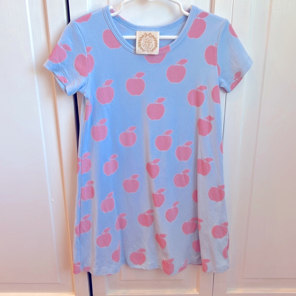 TBBC shirtsleeve Polly Play Dress- apple berry orchid